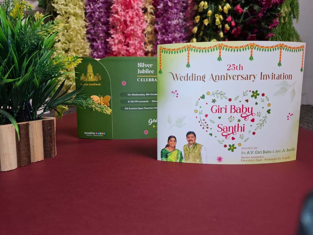 Butterfly-Theme-Green-Colour-Wedding-Anniversary-Invitation-Card-Landscape-Large